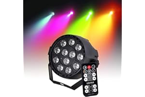 Ibiza Light - Projecteur PAR à LEDs RGB 12 X 3W (3-en-1) DMX Strobe ambiance soirée fête dj musique