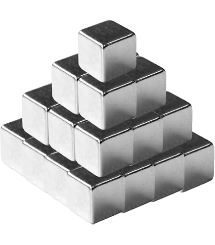 25 Aimants Cubiques Néodyme Extra Puissants 10mm - Tableau Réfrigérateur Photo