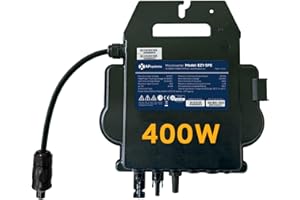 ENJOY SOLAR APsystems EZ1-SPE Micro-onduleur 400 W avec Wi-FI et Bluetooth, certifié PV VDE, onduleur Plug & Play, idéal pour Centrale électrique de Balcon