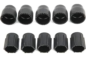 GAEIRT Zaślepki portów ładowania klimatyzacji, trwałe, uniwersalne nasadki zaworów klimatyzacji ABS do obsługi klimatyzacji dla systemu klimatyzacji