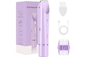 SYYHSYAL Glow Aura Bikini Shaver,Glowshave 2-in-1 Women's Body Shaver, Waterproof Electric Bikini Trimmer for Women