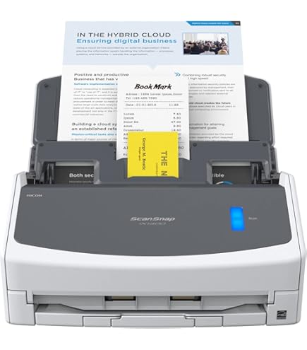 ScanSnap iX1600 Black Document Scanner 5GHz - Desktop, Double