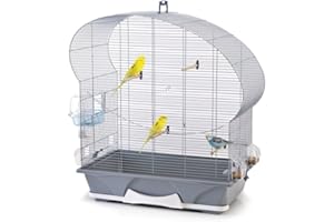 NOBBY Vadigran Savic Ellipse 50 Cage pour Petit Oiseau Argent 70 x 36 x 75 cm