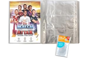 Bundle with Match Attax Champions League Trading Cards - 1 Empty Portfolio Folder + Exclusive Collect-it Cases (2025/26)