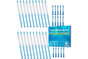 funchic 20PCS 3ML Denti Sbiancamento Gel, Ricariche 35% CP Gel Sbiancante Denti Gel Sbiancante Kit Siringa