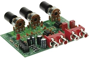 Velleman K8084 Preamplifier Volume and Tone Control Kit, Multi-Colour