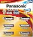 Panasonic Alkaline LR03TDG/6B 1.5V AAA Battery (Multicolor) RS.165.00
