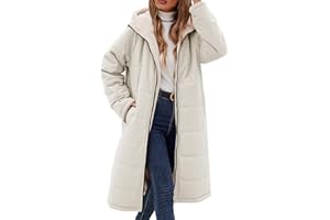 Tuopuda Manteau Femme Hiver Veste Polaire Chaud Parkas Blouson Zippée à Capuche Réversible Sherpa Casual Jacket Hooded Coat Sweat-Shirts Outercoat avec Poches