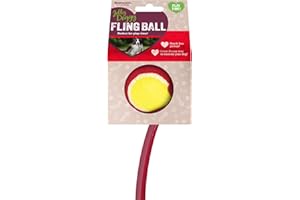 Rosewood Flingball Dog Ball Launcher with Tennis Ball – Durable Throw & Fetch Toy for Dogs, Interactive Outdoor Exercise & Training Aid, Assorted Colours (1pc)