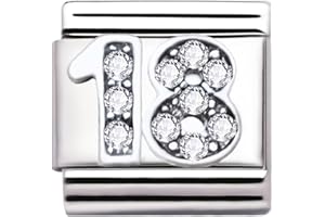 2BURNED Italian Charm Link Number Birthday Milestones fit 9mm bracelet