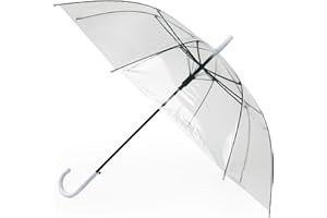 BESCH Paraguas Largo Clasico Grande Automatico Resistente al Viento