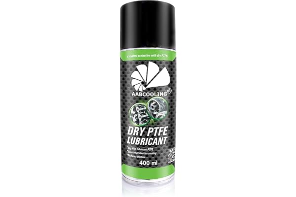 AABCOOLING Dry PTFE Lubricant 400 ml – teflonbaserat PTFE-smörjmedel för cykelkedjor, verktyg, kugghjul och rörliga delar, starkt skydd mot smuts, slitage och fukt