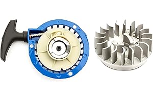 PETROLSCOOTER Metal Minimoto Pull Start Blue + Standard Flywheel For 47cc 49cc Air Cooled Mini Motos