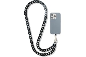 ONIRIX Tour de Cou original pour téléphone portable, Chaîne Bijoux 120 cm, Dragonne, Mousqueton doré