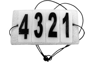 Equetech Easy Show Jacket Competition Numbers – One Size Velcro Rider Number Holder (Elastic Sold Separately)