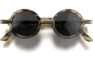LONDON MOLE® Moley gafas de sol | Vasos redondos frescos | Hombre y mujer Unisex | Bisagras de resorte