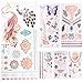 6 Sheets Jewelry Tattoo Sticker Temporary Waterproof Decal Paper Peacock Feather Sexy Products