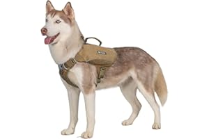 OneTigris Camelus Sac à Dos pour Chien - pour Le Camping, la randonnée - Taille M/L - Marron Coyote