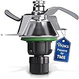VIOKS Coltello di Ricambio per Vorwerk Thermomix TM5 Coltello per Robot da Cucina TM 5 Coltello per Frullatore in Acciaio Ino