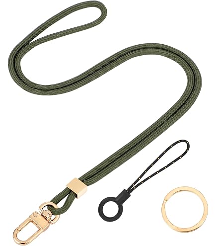 Flintronic Schlüsselband – Langes Nylon-Umhängeband Mit Drehbarem Clip, Karabiner & Verstellbarer Länge (blau)