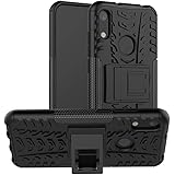 Yiakeng Huawei Y6 2019/Huawei Honor 8A Case, Double Layer Shockproof Slim Drop Full Body Protection With Kickstand For Huawei