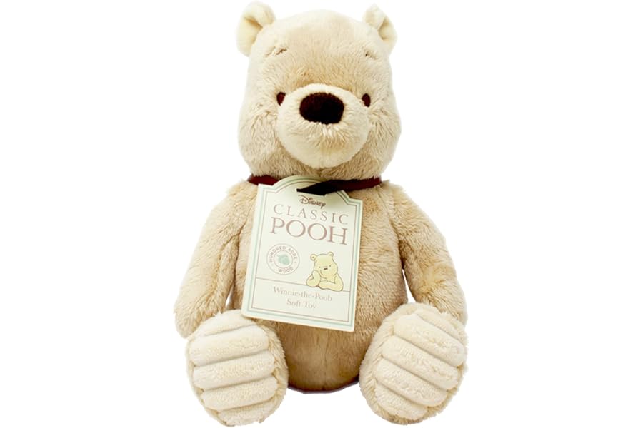 Disney DN1460 Pooh & Friends Classic Winnie The Pooh Soft Toy, Beige