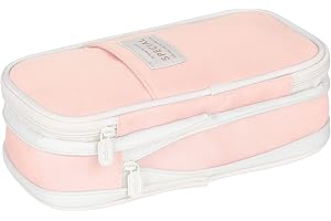 Cooja Pencil Case for Girls Large Capacity Pencil Cases with Compartments, Big Pencilcase for Kids Teenage School Stationary Office Storage Makeup Bag for Women Men, Pink