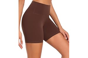wirarpa Leggings Corti da Donna Pantaloncini Sportivi Corti, Pantaloni da Yoga a Vita Alta Jogging Shorts Antisfregamento Leggings Corti Yoga