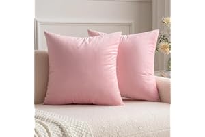 MIULEE 2-pak aksamitnych poszewek na poduszkę dekoracyjna poszewka na poduszkę na sofę poduszka lędźwiowa poszewka na poduszkę 45 x 45 cm Sakura różowa