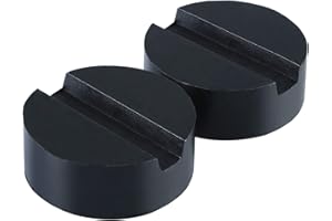 HTBAKOI Tampone in Gomma per Cric Sollevatore Auto Martinetto Idraulico Universale 65 x 35 mm [Include 2 unità]