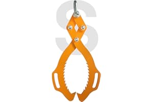 Martenbrown® Premium Verladezange für Holz I 500kg I Rückezange für Verladearbeiten im Wald I Holzgreifer für Baumstämme I Forst Zange I Schleppzange I Hebezange I Forstgreifer I Holz Zange