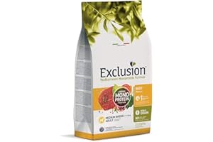 EXCLUSION DIET Exclusion MEDITERRANEO MONOPROTEICO Noble Grain Adult Manzo Medium 12KG
