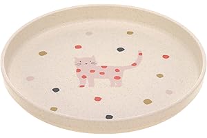 LÄSSIG Talerz dziecięcy bez, nie zawiera BPA, do zmywarki i kuchenki mikrofalowej/Plate Little Mateys spicy Orange