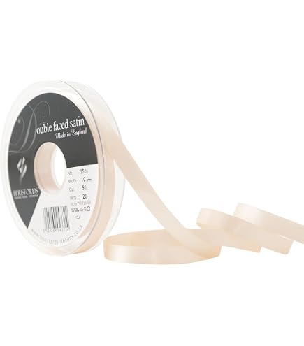 Berisfords Satinband 5 Mm Silbergrau - 100% Polyester, Waschbar, Öko-Tex Zertifiziert