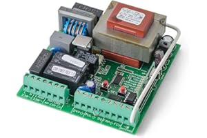 AUTOMATISMOS Y DOMOTICA Motorline MC1 Central de maniobras universal cuadro de control para motores monofasicos a 220v hasta 1000w de puerta corredera de garaje y parking, central sustitución Motorline Bravo 500