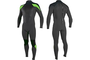 O'NEILL Muta da Uomo O';Neill Epic 4/3mm Back Zip - Nera Canna di Fucile Dayglo - Strato Termico Caldo a Strati Easy Stretch