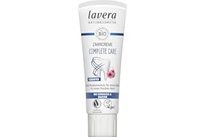 lavera Pasta do zębów Complete Care bez fluorków – 5-krotna ochrona – biosubstancje czynne – Echinacea i wapń – wegańska – naturalny kosmetyk – 75 ml
