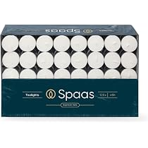 Boîte 120 Bougies Chauffe-Plats Spaas ±8 Heures - Bougies Chauffes Plat Blanches Non Parfumées