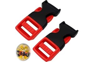 YOWFOND Lot de 2 clips de menton de casque - Fermeture au menton de qualité supérieure avec serrure à fiche - Compatible avec casque de vélo de route, casque de vélo et casque ABUS - Fermeture sûre et