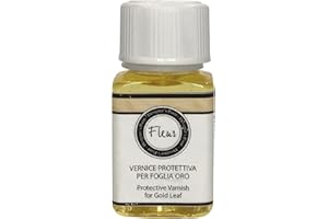 TO-DO FLEUR DESIGNER'S PAINT | Vernice Protettiva Finale per Doratura, 50 ml, Trasparente, per Proteggere la Foglia Oro dopo l'applicazione, Made in Italy.
