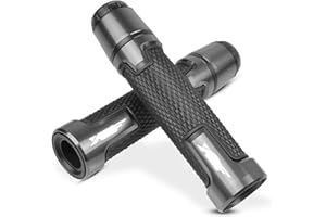 YUANQIAN Manubrio moto generale e tappo terminale del manubrio Compatible con YZF R1 R3 R6 R6S R25 R125 600R (Titanio)