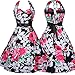Produktbild Malloom® Damen Schmetterling Drucken Ärmellos Kleid Jahrgang Swing Spitzenkleid Frauen Schmetterling Flügel Schal Schals Damen Nymphe Pixie Poncho Kostüm Zubehör Bluse Rock (rot, L)