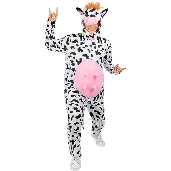 Costume Vache Gaia Widmann - Combinaison Avec Pis Pour Carnaval Fête