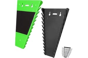 XTDMJ Lot de 2 organiseurs de clés à vis magnétiques, porte-clés à vis, porte-outils, porte-clés à vis, support pour clés mixtes/polygonales, support magnétique