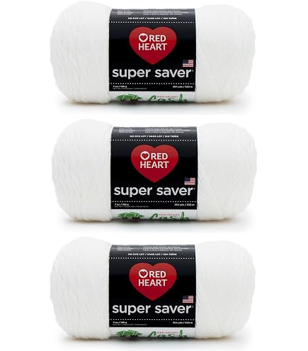 Red Heart Super Saver Jumbo Garn Blue Bell – 2 Knäuel à 396 G, Acryl, 4 Medium, 681 Meter, Zum Stricken & Häkeln