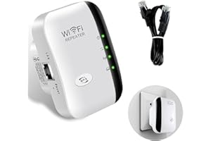 APKPESTERML WiFi Extender, Newest WiFi Booster Home Wireless Signal Booster Long Range Amplifier with Ethernet Port 300Mbps 2.4GHz Wireless Internet Repeater Plug & Play Internet Boosters Quick Setup UK plug
