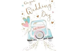 Piccadilly Greetings Carte de mariage moderne – 17,8 x 12,7 cm