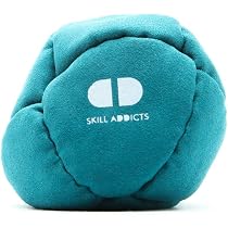Juggle Pro Footbag (Hacky Sack) – Handgenäht Aus Ultra Wildleder, 8-Panel, Für Freestyle & Fußjonglage
