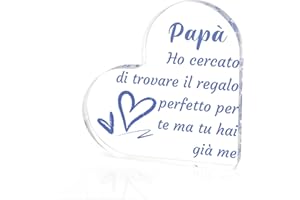 FAJUXIS Regalo Papà Festa Del Regalo Natale Papà Papa Idee Regalo Festa Del Papà Regali Per Papà Regali Per La Festa Del Papa Ornamenti Decorativi Regali Per Papà Idee