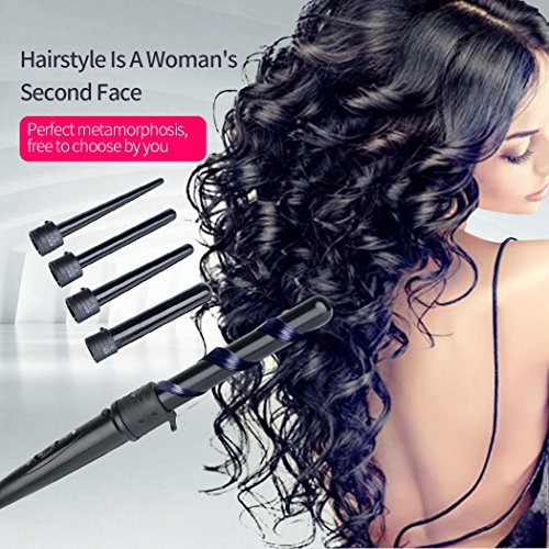 CkeyiN®5 in 1 Multifunktions Austauschbare Lockenwickler Kit Curling Wands Hair Waver - 7